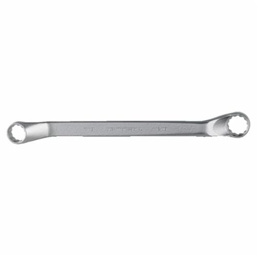 Proto® TorquePlus™ J8183A Deep Box End Wrench, 11/16 x 13/16 in Wrench, 12 Points, 60 deg Offset, 11-1/2 in OAL, Steel, Satin, ASME B107.100, AS954E S3.8.1